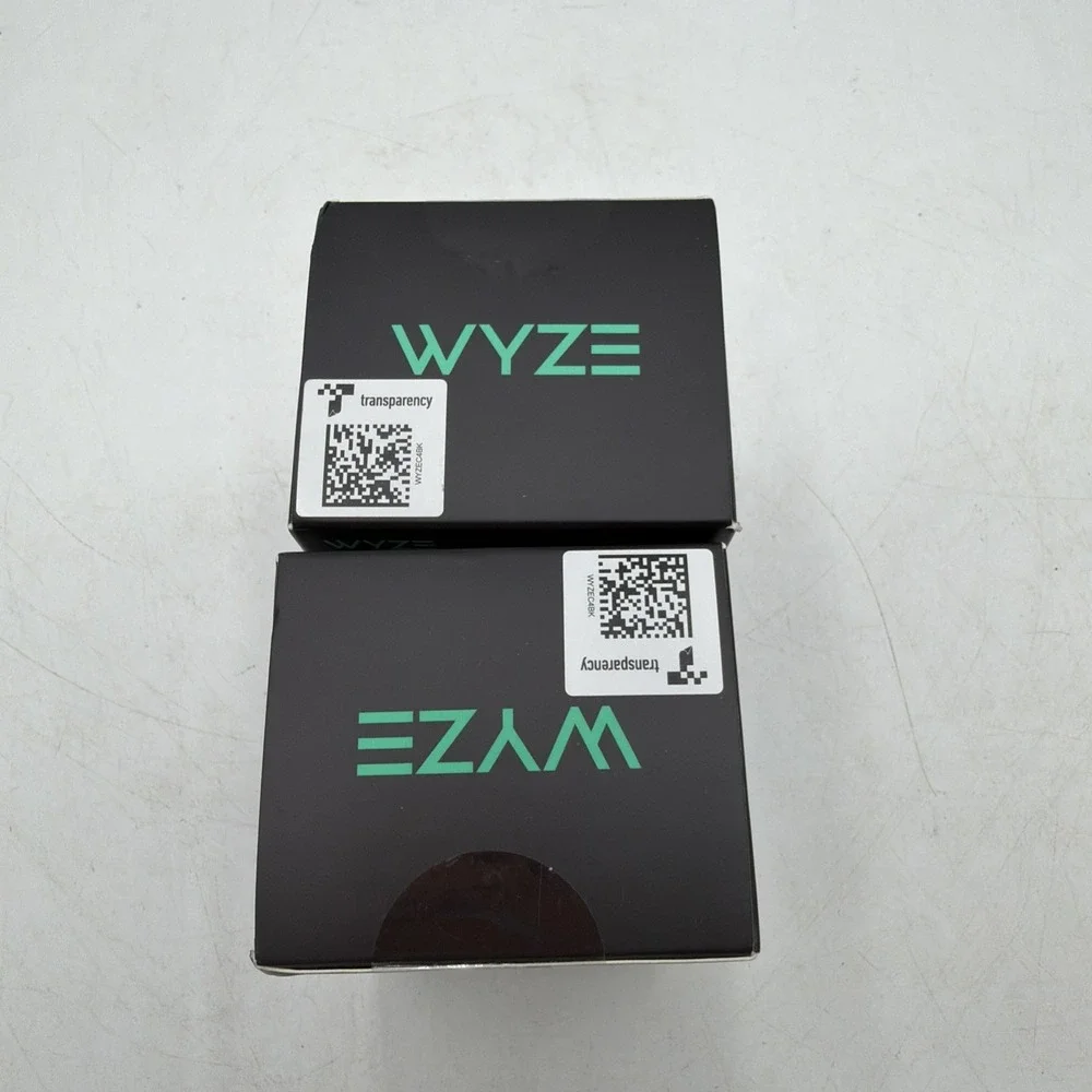 Lot Of 2 Wyze Cam V4 2.5K Color Night Vision Indoor/Outdoor Black Google Alexa